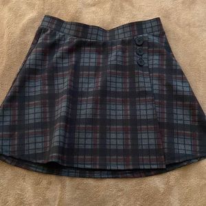 plaid miniskirt